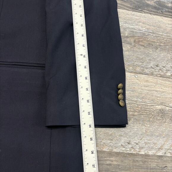 Oak Hill Blue 54 Perfect Fit 2 Button Single Breasted Notch Sports Coat Blazer - Picture 13 of 15